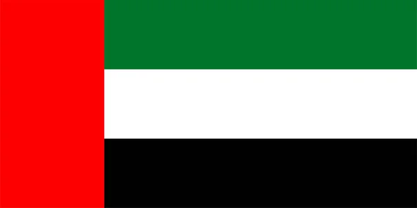 Emirati Nationale Vlag Van Verenigde Arabische Emiraten Azië — Stockfoto