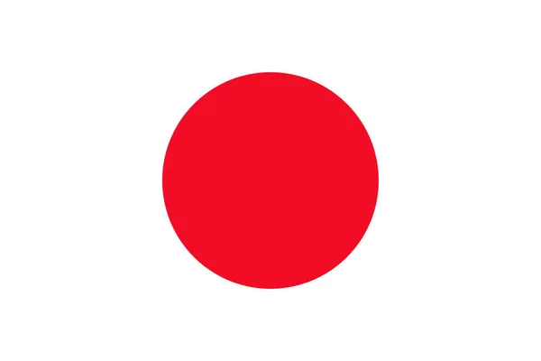 Die Japanische Nationalflagge Von Japan Asien — Stockfoto