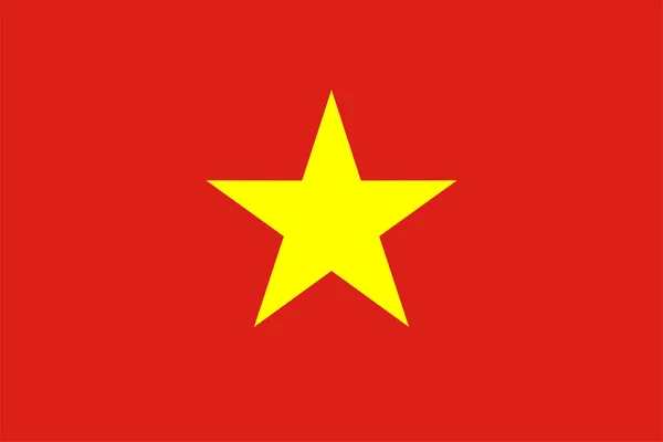 Vietnamese Nationale Vlag Van Vietnam Azië — Stockfoto