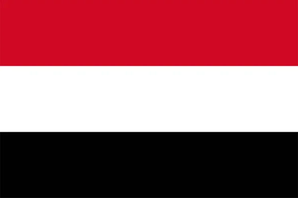 Yemeni National Flag Yemen Asia — Stock Photo, Image