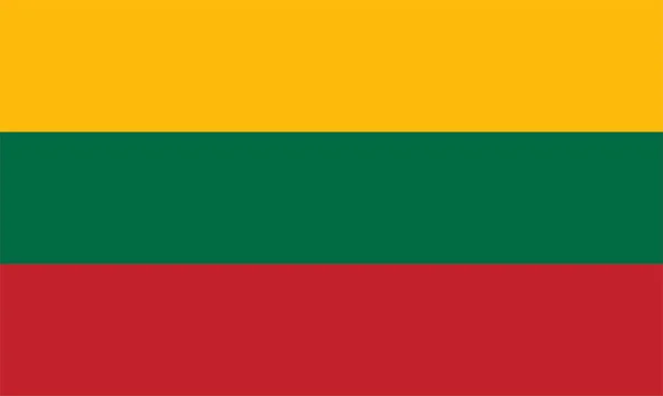 Litouwse Nationale Vlag Van Litouwen Europa — Stockfoto