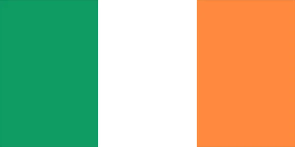 Irlandzka Flaga Narodowa Irlandia Europa — Zdjęcie stockowe