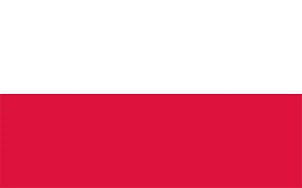 Polish National Flag Poland Europe — Stock Photo, Image