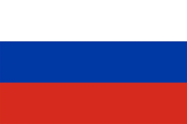 Russische Nationale Vlag Van Rusland Europa — Stockfoto