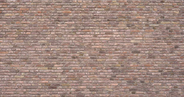 Wide Dark Red Brick Wall Useful Background — Stock Photo, Image