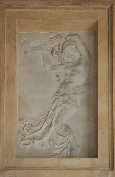 Turin Italy Circa August 2021 Bas Relief Woman Unknown Artist — Stock Photo, Image