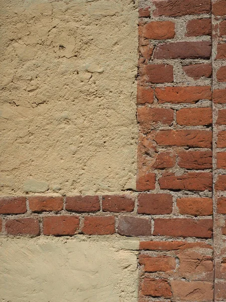 Textura Parede Tijolo Argamassa Útil Como Fundo Com Espaço Cópia — Fotografia de Stock