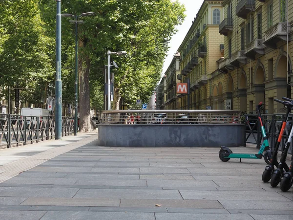 Turin Italië Circa August 2021 Metrostation Umberto — Stockfoto