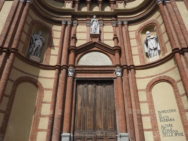 Iglesia Parroquial Santa Bárbara Turín Italia —  Fotos de Stock