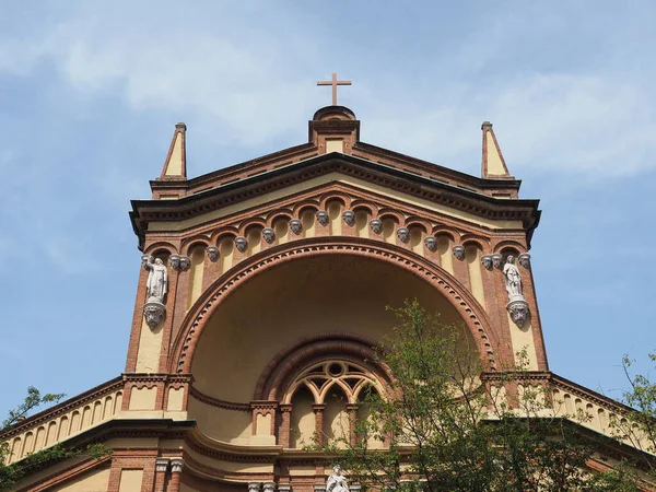 Gereja Paroki Santa Barbara Turin Italia — Stok Foto