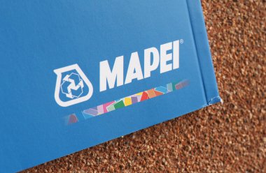 MILAN, İTALYA - CRCA AĞUSTOS 2021: Mapei işareti