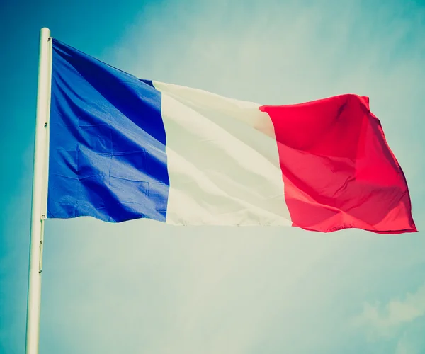 Flagge von Frankreich im Retro-Look — Stockfoto