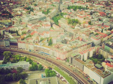 Retro görünüm berlin havadan görünümü
