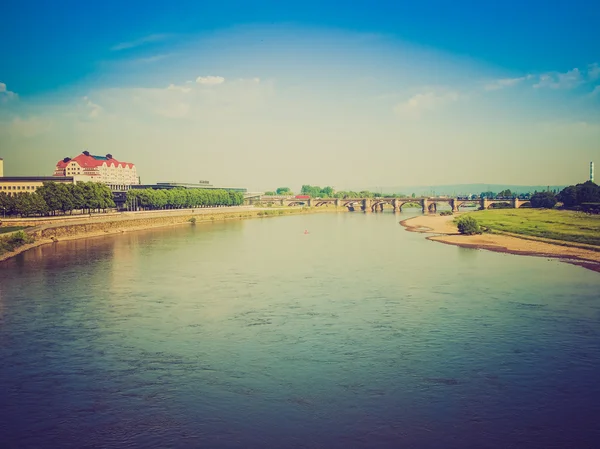 Floden Elbe i Dresden — Stockfoto