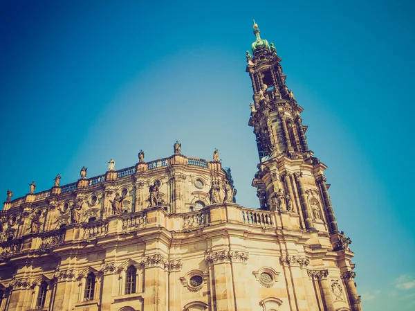 Dresden-hofkirche — Stockfoto