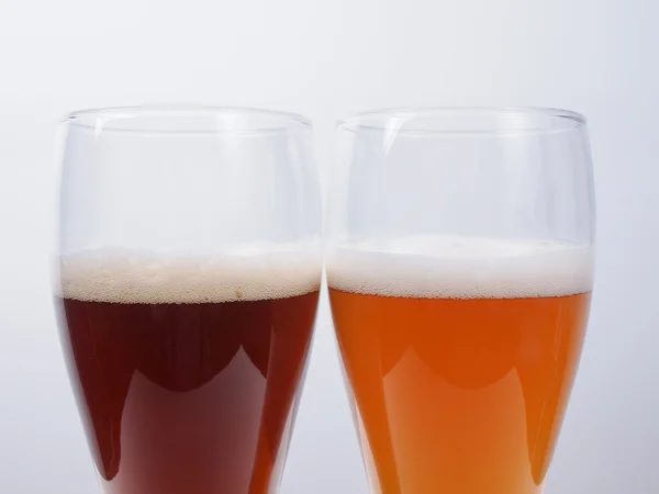 Deux verres de bière allemande — Photo