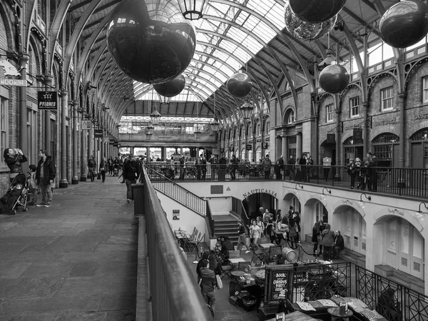 Noir et blanc Covent Garden Londres — Photo