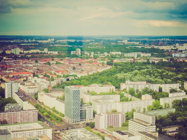 Aspetto retrò Berlino vista aerea — Foto Stock