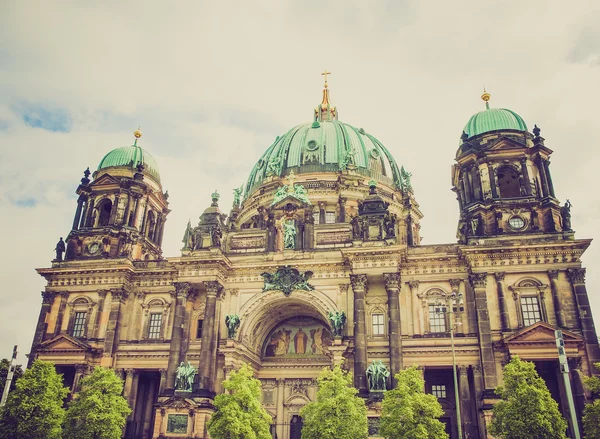 Retro look Berliner Dom — Stock Photo, Image