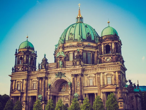 Retro look Berliner Dom — Stock Photo, Image