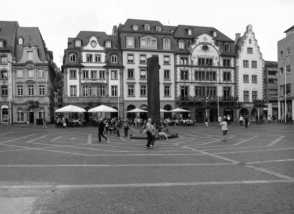 Black and white Mainz, Germany — Stock Photo, Image