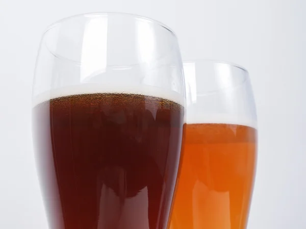 Deux verres de bière allemande — Photo