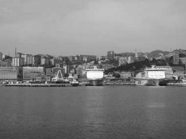 siyah-beyaz porto vecchio eski liman Cenova