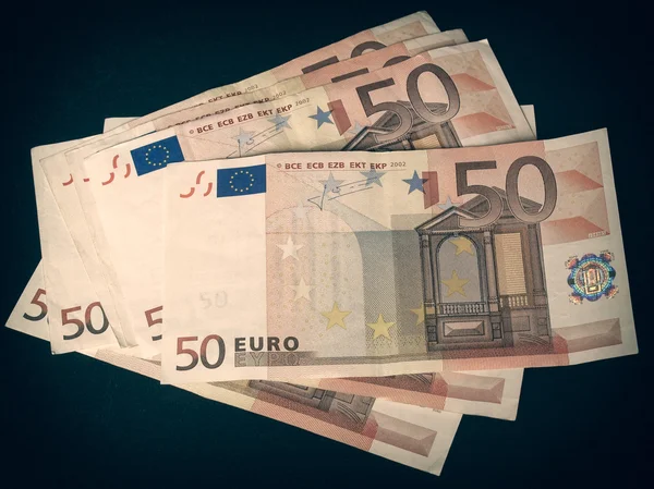 Retro wygląd Euro banknot — Zdjęcie stockowe