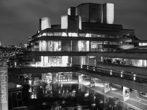 Siyah-beyaz Ulusal Tiyatro Londra — Stok fotoğraf