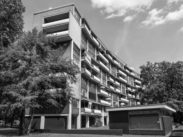 Hansaviertel preto e branco em Berlim — Fotografia de Stock