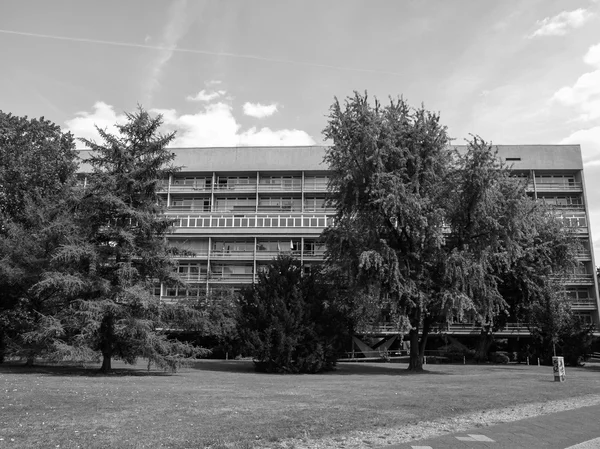 Black and white Hansaviertel in Berlin — Stock Photo, Image