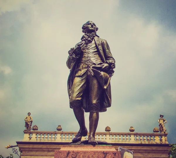 Goethe Denkmal Leipzig — Stockfoto