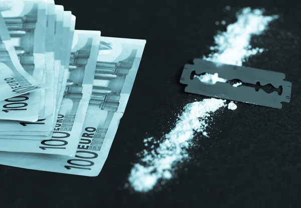 Droga de cocaína — Fotografia de Stock