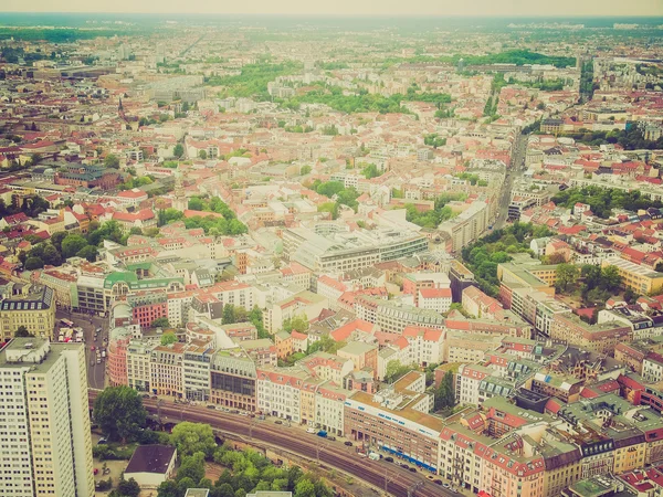 Regard rétro Berlin vue aérienne — Photo