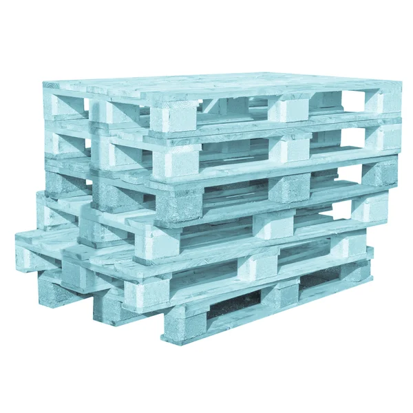 Pallets geïsoleerd — Stockfoto