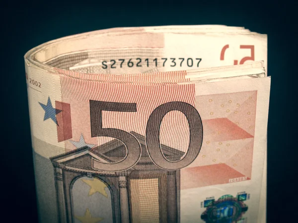Retro look Euro note — Stock Photo, Image