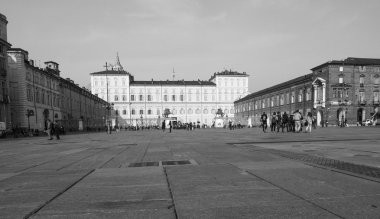 siyah ve beyaz palazzo reale Torino