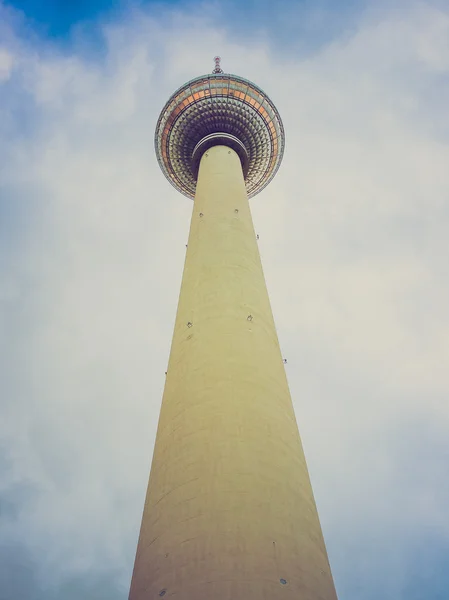 Retro vzhled tv věž Berlín — Stock fotografie
