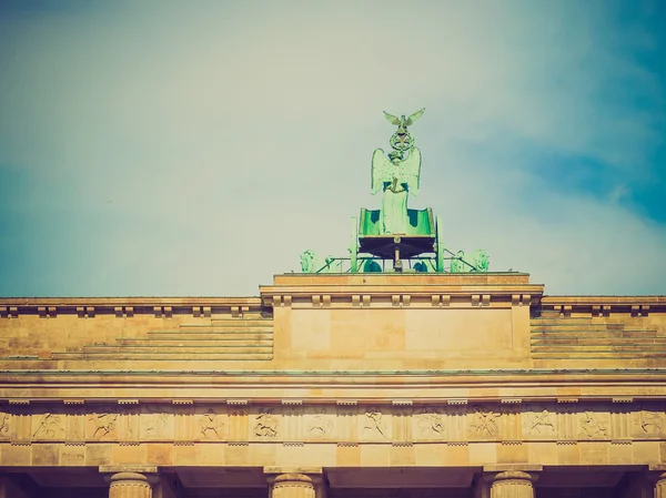 Retro-Look Brandenburger Tor berlin — Stockfoto