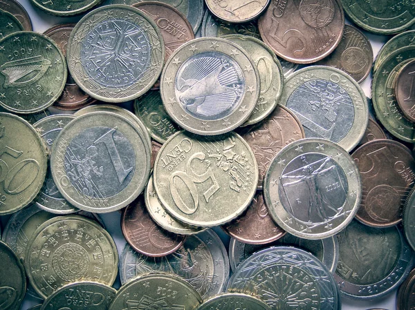 Retro-Look Euros Bild — Stockfoto