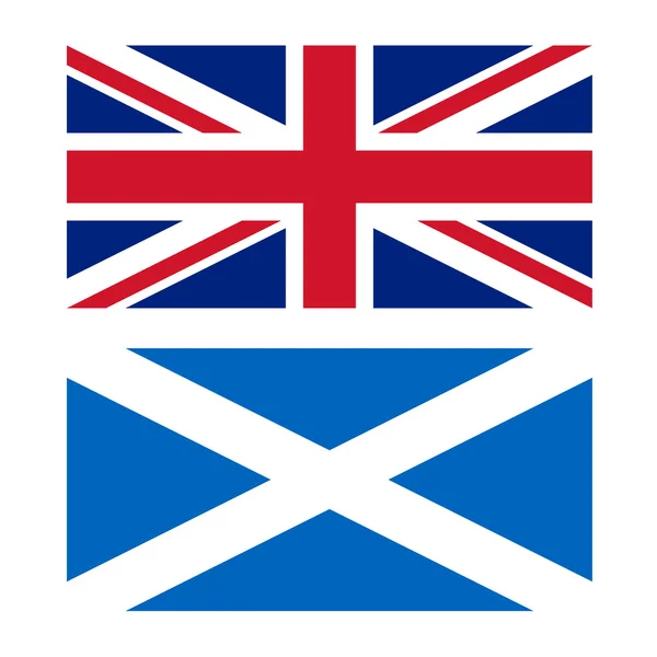 Flag of UK and Scotland — Stock Photo, Image