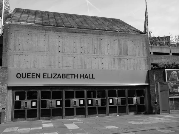 Blanco y negro Queen Elizabeth Hall Londres —  Fotos de Stock