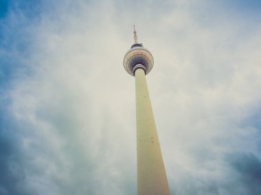 Retro görünüm tv Kulesi berlin