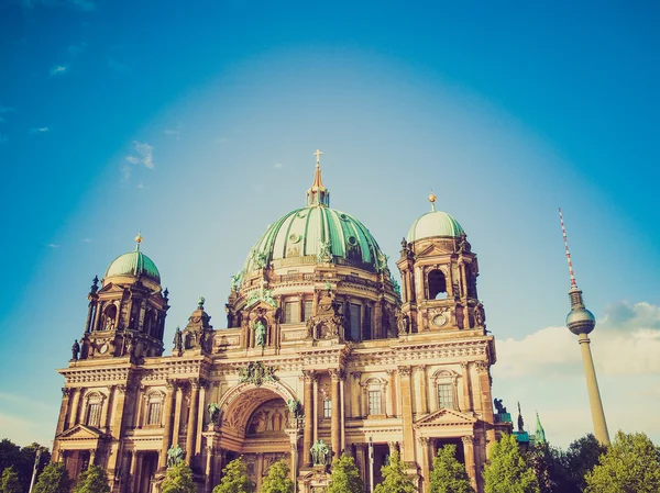 Retro olhar Berliner Dom — Fotografia de Stock