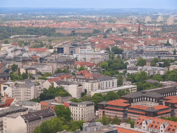 Letecký pohled na Lipsko — Stock fotografie