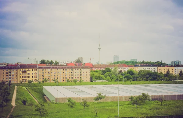 Retro look TV Tower Berlin — Stock Photo, Image