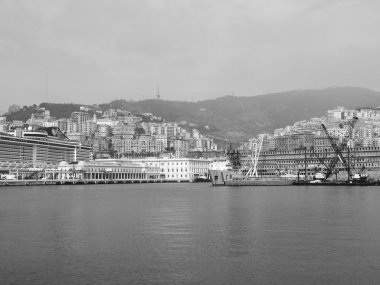 siyah-beyaz porto vecchio eski liman Cenova