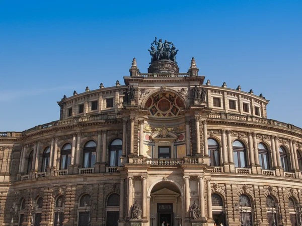 Drezno Semperoper — Zdjęcie stockowe