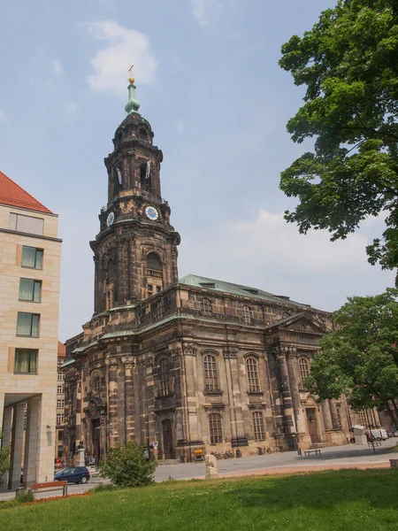 Kreuzkirche de Dresde — Foto de Stock