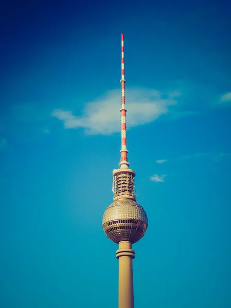 レトロな外観テレビ塔ベルリン — ストック写真